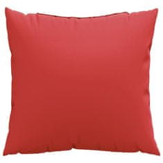 Vidaxl Blazine za kavč 4 kpsi rdeče 60x60 cm blago