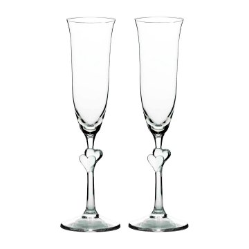 Stölzle Set kelih za šampanjec L'Amour 175ml / 2kos / satin srce / steklo