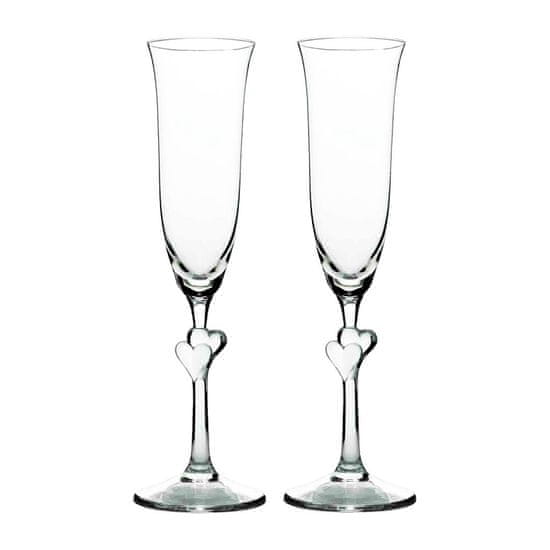 Stölzle Set kelih za šampanjec L'Amour 175ml / 2kos / satin srce / steklo