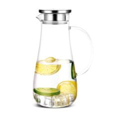 Vrč z zamaškom Acqua 1,8l / 12,5xh25cm / steklo, inox