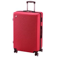 StarDeco Set potovalni kovček Rosa Vivo 90/60/32L / rdeč / 3 kos / ABS
