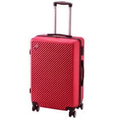 StarDeco Set potovalni kovček Rosa Vivo 90/60/32L / rdeč / 3 kos / ABS