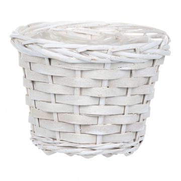 Autronic Okrasna pletena embalaža s plastiko, Bela barva OC3765-WH