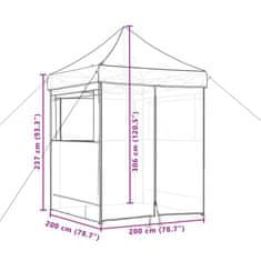 Vidaxl Zložljivi pop-up šotor za zabave 4 stranice zelena