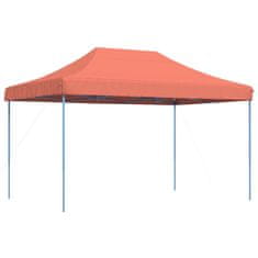 Vidaxl Zložljivi pop-up šotor za zabave terakota 440x292x315 m