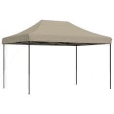 Vidaxl Zložljivi pop-up šotor za zabave taupe 410x279x315 cm