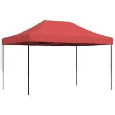Vidaxl Zložljivi pop-up šotor za zabave burgundski 410x279x315 cm