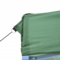 Vidaxl Zložljivi pop-up šotor za zabave 4 stranice zelen