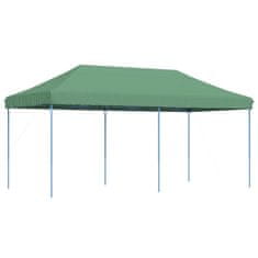 Vidaxl Zložljivi pop-up šotor za zabave zelen 580x292x315 cm