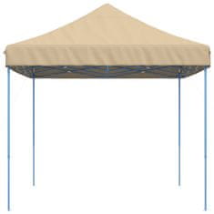 Vidaxl Zložljivi pop-up šotor za zabave bež 440x292x315 m