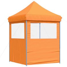 Vidaxl Zložljivi pop-up šotor za zabave 2 stranici oranžna