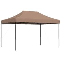 Vidaxl Zložljivi pop-up šotor za zabave rjav 410x279x315 cm