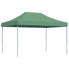 Vidaxl Zložljivi pop-up šotor za zabave zelen 410x279x315 cm