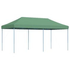 Vidaxl Zložljivi pop-up šotor za zabave zelen 580x292x315 cm
