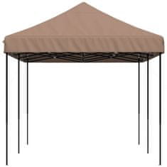 Vidaxl Zložljivi pop-up šotor za zabave rjav 580x292x315 m