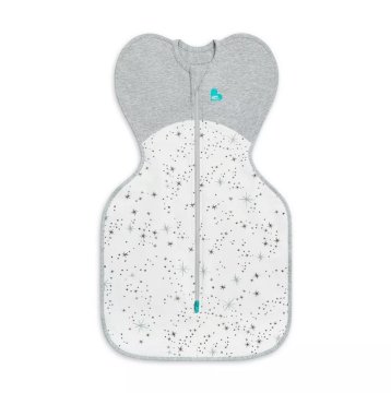 LOVE TO DREAM Swaddle UP Swaddle - Velikost XS - Bela/Polar Star Phase 1 - 1 TOG