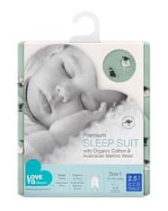 LOVE TO DREAM - Pižama 24-36 m - olivna - Phase 3 - 2,5 TOG Merino