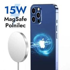 Kuulaa Brezžični polnilec MagSafe 15W - prilagojen za polnjenje naprav Apple