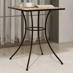 shumee Bistro mizica z mozaikom terakota 60x60x74 cm keramika