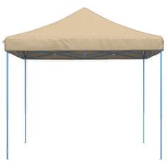 Vidaxl Zložljivi pop-up šotor za zabave bež 292x292x315 m