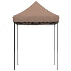 Vidaxl Zložljivi pop-up šotor za zabave rjav 200x200x306 cm