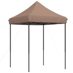 Vidaxl Zložljivi pop-up šotor za zabave rjav 200x200x306 cm