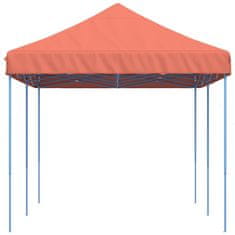 Vidaxl Zložljivi pop-up šotor za zabave terakota 580x292x315 m