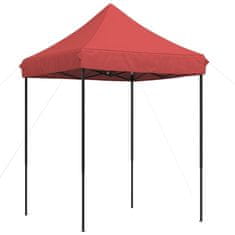 Vidaxl Zložljivi pop-up šotor za zabave burgundski 200x200x306 cm