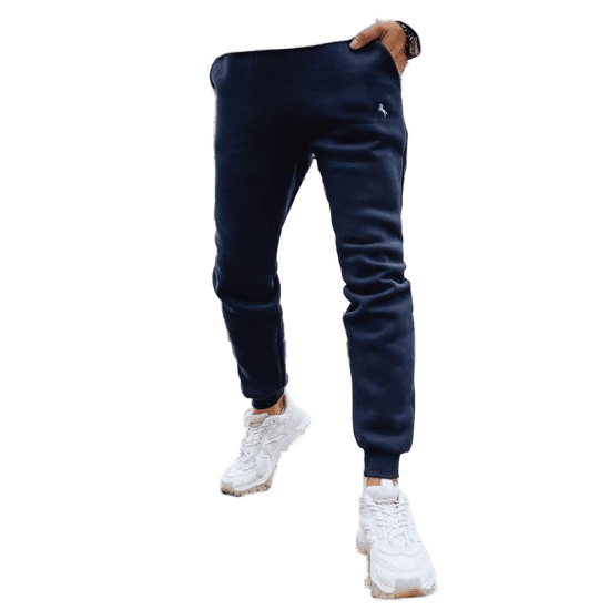Dstreet Moške športne hlače BEWA temno modre ux4376