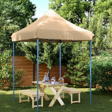 Vidaxl vidaXL Zložljiv pop-up zabavni šotor bež barve 200x200x306 cm