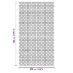 Vidaxl Preproga za šotor antracitna 4,5x2,5 m