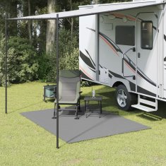 shumee vidaXL Preproga za šotor svetlo siva 2,5x2 m