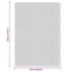 Vidaxl Preproga za šotor antracitna 3x2,5 m