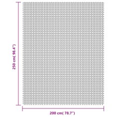Vidaxl Preproga za šotor krem 2,5x2 m