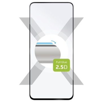 FIXED Celoten fiksni ovitek za Motorola Moto G24 Power, lepljiv za celoten zaslon, črn