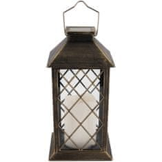 LUMILED Solarna vrtna svetilka LED stoječa viseča patina LIRIO 28cm