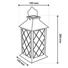 LUMILED Solarna vrtna svetilka LED stoječa viseča črna LIRIO 28cm