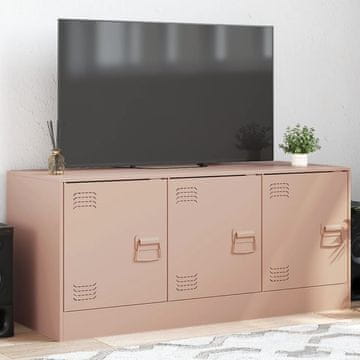 Vidaxl vidaXL TV stojalo roza 99x39x44 cm jeklo