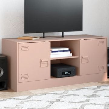 Vidaxl vidaXL TV stojalo roza 99x39x44 cm jeklo
