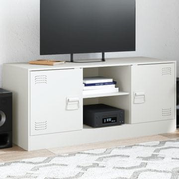 Vidaxl vidaXL TV stojalo belo 99x39x44 cm jeklo