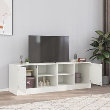 Vidaxl vidaXL TV omarice, komplet 2 kosov, bele, 67x39x44 cm, jeklo