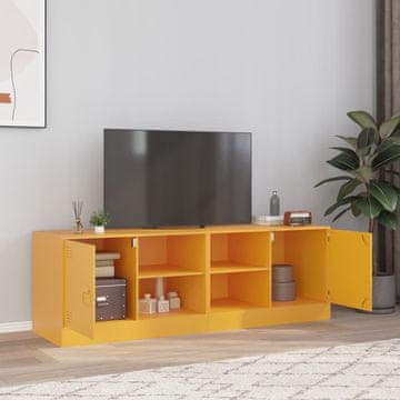 Vidaxl vidaXL TV stojala, 2 kosa, gorčična, 67 x 39 x 44 cm, jeklo