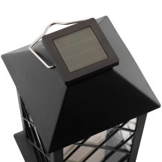 LUMILED Solarna vrtna svetilka LED stoječa viseča črna LIRIO 28cm