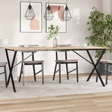 Vidaxl vidaXL Noge za mizo v obliki črke X 160x80x73 cm litoželezne