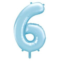 Moja zabava Balon številka 6 moder 