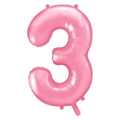 Moja zabava Balon številka 3 pink 