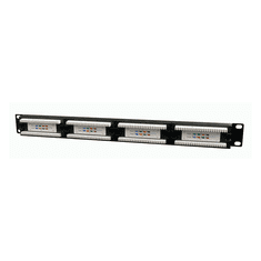 CABLEXPERT Patch panel CAT5E 24-portov, 1U