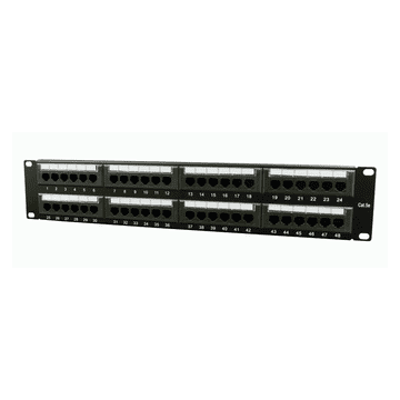 CABLEXPERT Patch panel CAT5E 48-portov, 2U