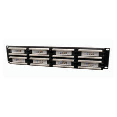 CABLEXPERT Patch panel CAT5E 48-portov, 2U