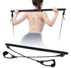 SOLFIT® Fleksibilna palica za pilates, Pilates bar, Vadbeni pripomoček (Črna) | TONEBAR